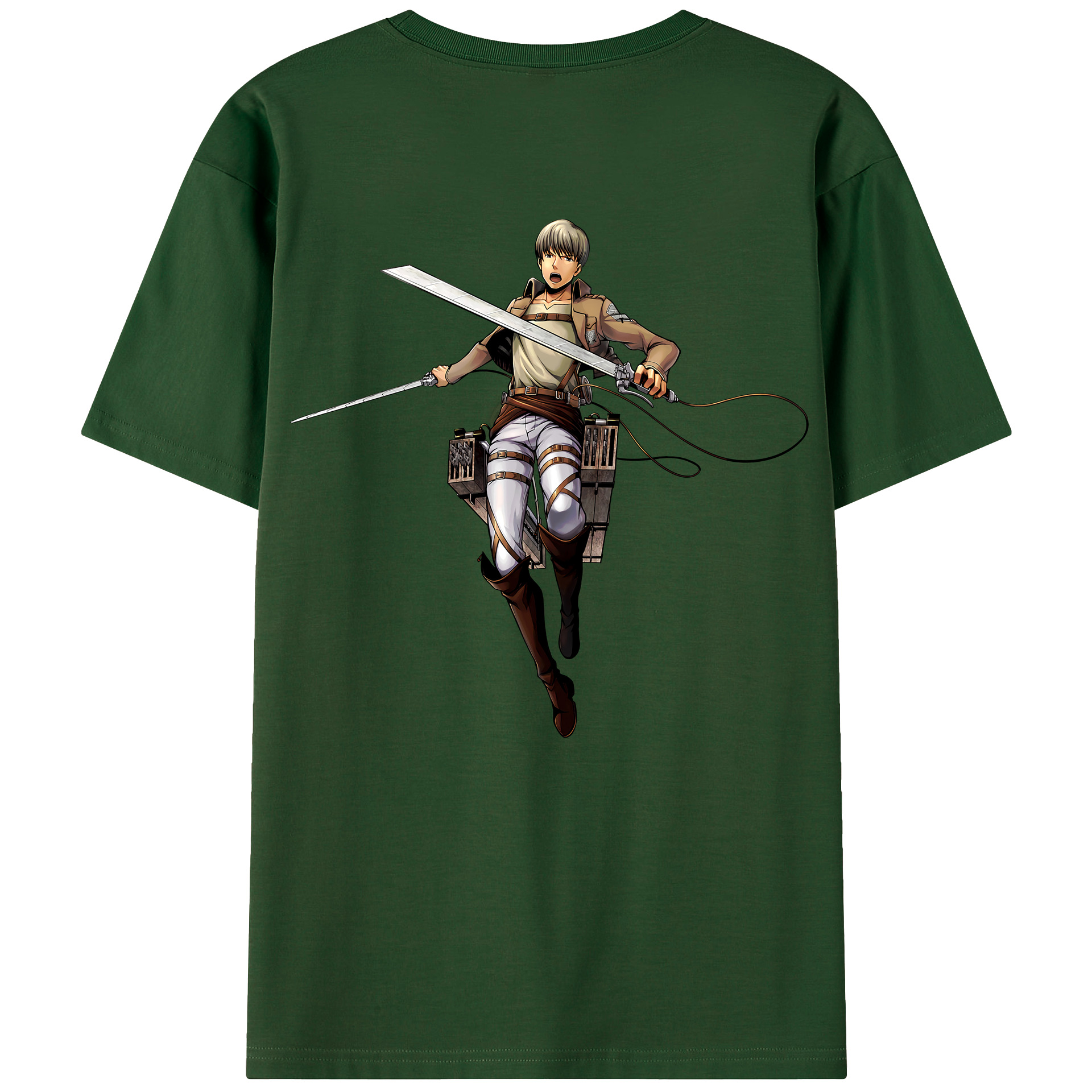 （画像用） 進撃の巨人 Attack on Titan 綿100％半袖Tシャツ（背面プリント）